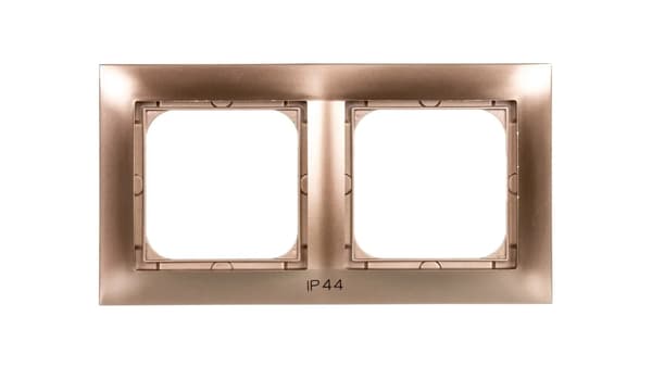 Ospel Dobbeltramme Impression til Befæstelser IP-44 Guld Metallic (RH-2Y/28)