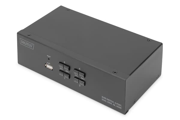 DIGITUS KVM-kytkin DS-12883 - 4 porttia