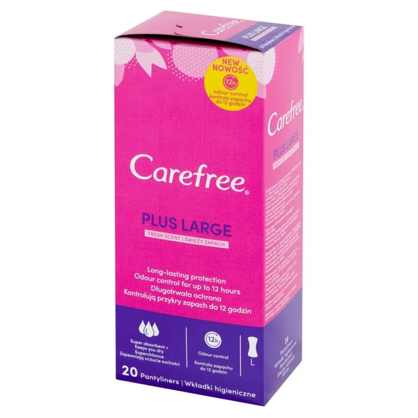 Carefree Plus Stora Trosskydd Fresh Scent - fräsch doft 1st.-20st