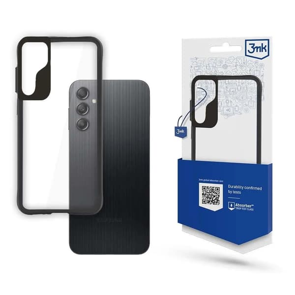 Samsung Galaxy A14 5G / Galaxy A14 -sarja 3mk Satin Armor Case+ - Musta