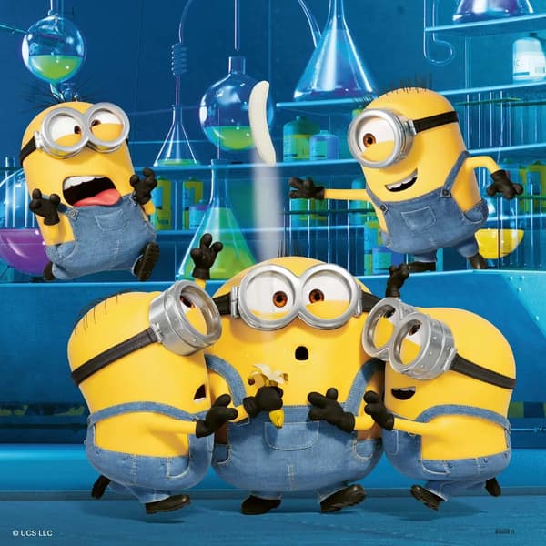 Minions-palapeli 3x49 palaa