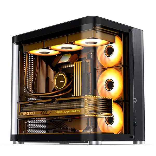 Jonsbo TK-2 2.0 Midi-Tower, härdat glas - svart