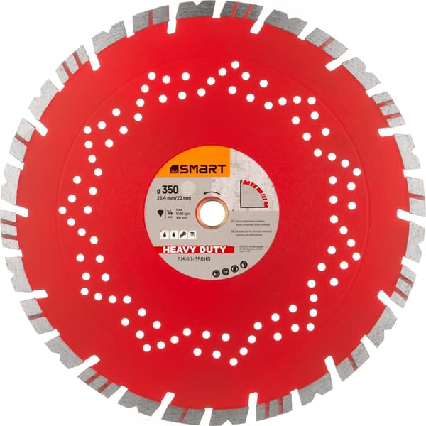 SMART365 kraftig diamantklinge 350x25,4mm