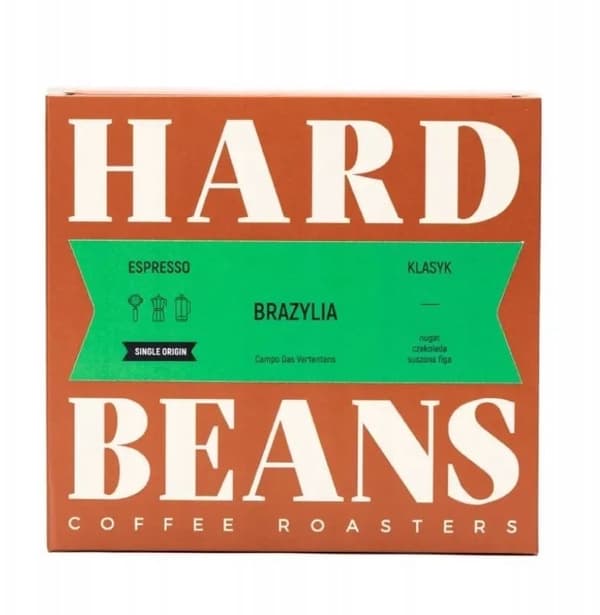 Hard Beans Coffee Hela Kaffebönor Brasilien Campo Das Vertentes 250g