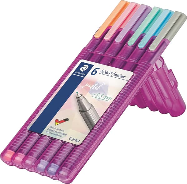 Triplus Pastelli 6 väriä STAEDTLER tussi