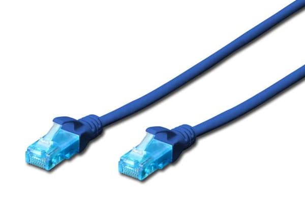 Digitus Digitus Patchkabel UTP, CAT.5E, blå, 1,5m, 15 LGW