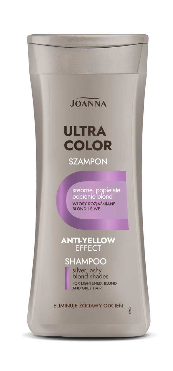 Joanna Ultra Color sølv hårshampoo grå blonde nuancer 200ml