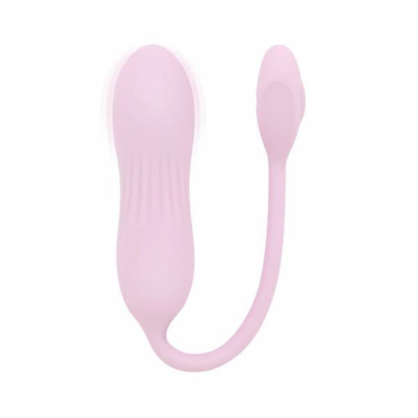 Good Vibes Only Siva Pink Mini-värisevä laite, uurrettu silikoni, 10 tilaa