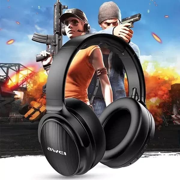 AWEI A780BL svarta Bluetooth-hörlurar