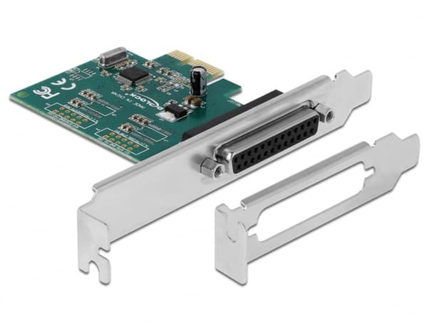 Delock PCIe x1-kontroller - parallellport DB-25 (90412)