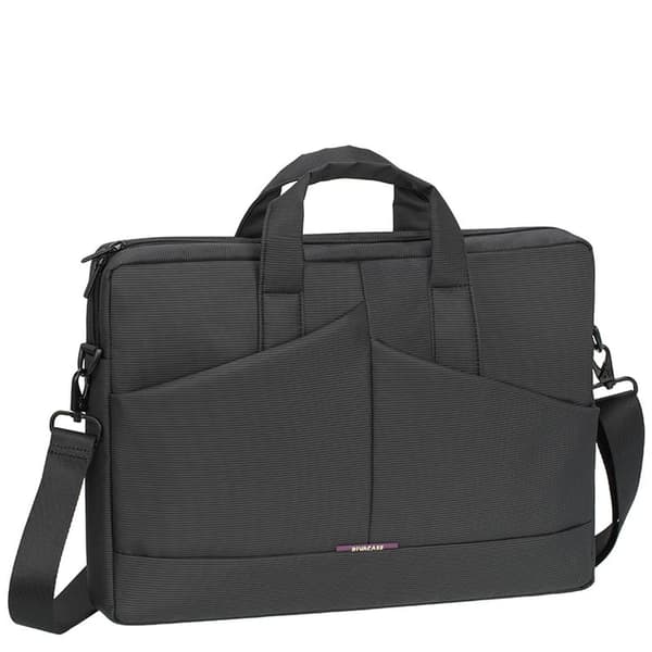 RIVACASE 8731 grå Diagonal plus Laptop taske 15.6