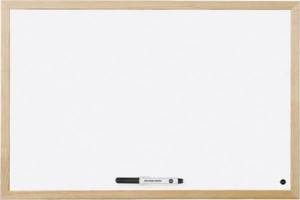 Bi-Office whiteboard BI-OFFICE, 60x45cm, träram
