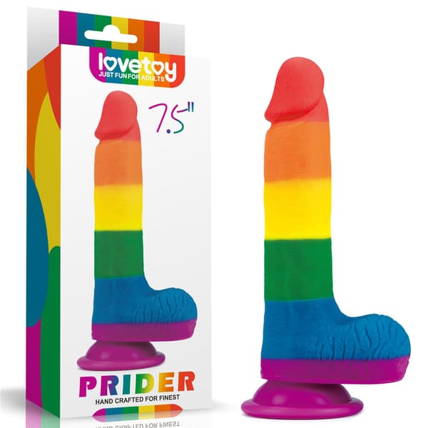 Briefly dildo silikone sugekop 19,5cm