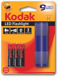 LOMMELYGTE 9LED+3XLR3 SORT