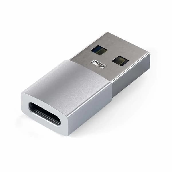 Satechi Kabel Könsväxlare Usb-A Usb-C Silver
