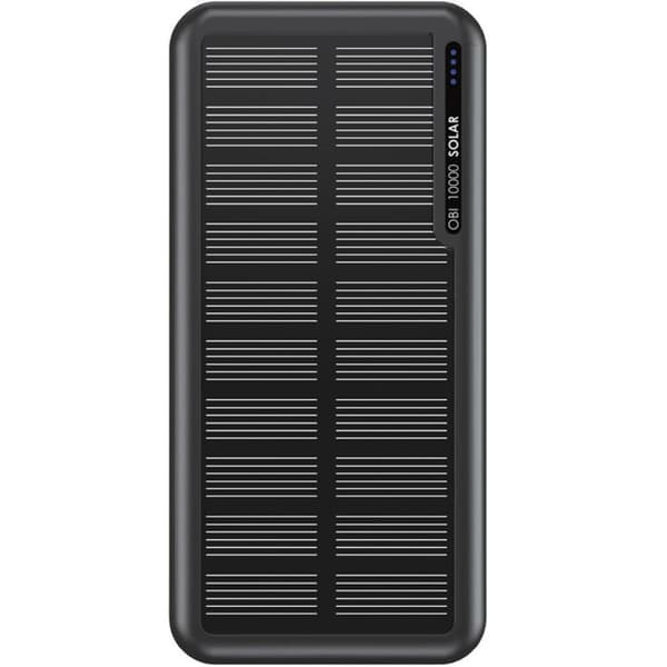 Boompods Obi 10.000 mAh Solar Powerbank - Sort