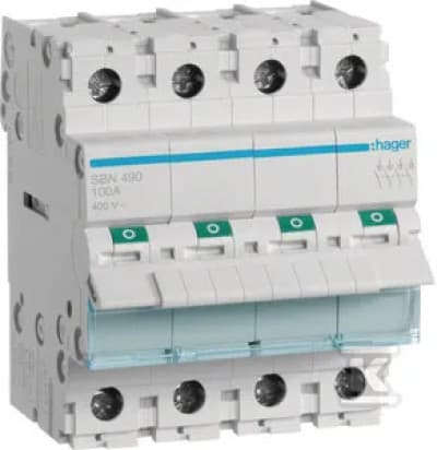 MOD.ADSKILLELSE.ISOL.4P 100A 400VAC