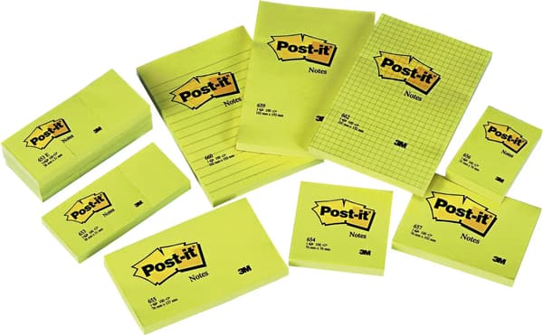 Post-it Klæbeblok 102x152/100K Gul (FT510010620)