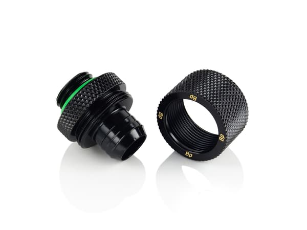 Lige Bitspower-fittings G1/4 tomme AG op til 16/10 mm - mat sort