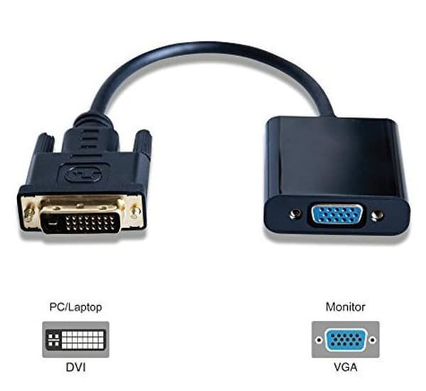 MicroConnect Adapter DVI-D til VGA-adapter DVI 24+1 - HD15 M-F IC-chipsæt: ITE6693, Sort.