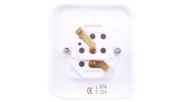Ospel Light Connector PI enkel vit (LW-5P/00)