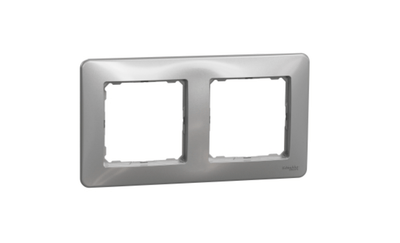 Schneider Electric Sedna Design, 2-facksram, silveraluminium