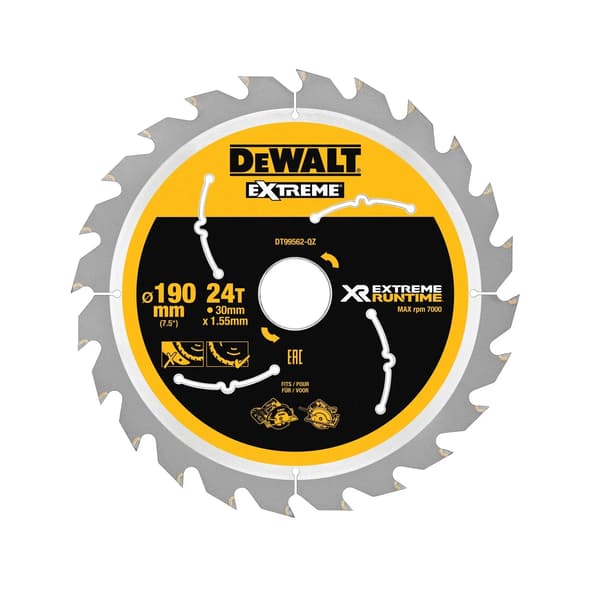 DeWALT XR Extreme Runtime rundsavsklin