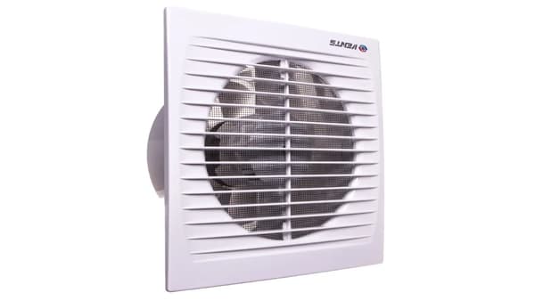 Vents Vægventilator fi 150 20W 33dB med timerfunktion hvid (150ST)