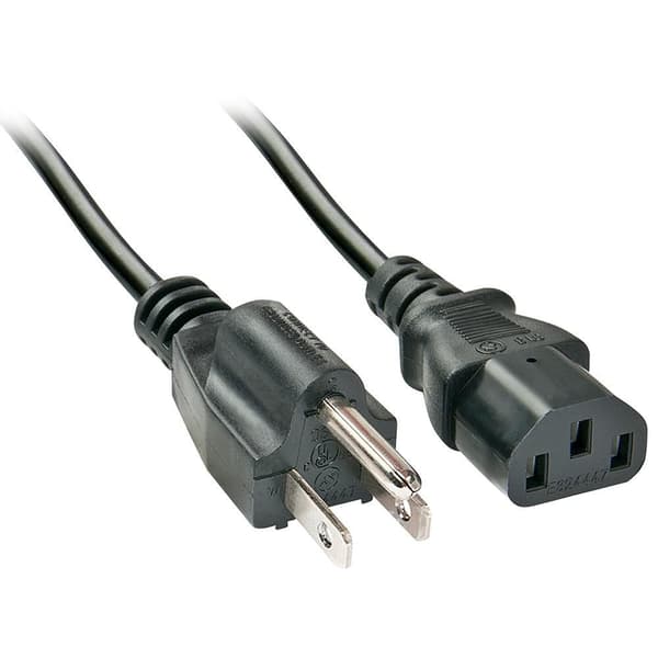 Lindy - strømkabel - NEMA 5-15P til strøm IEC 60320 C13 - 2 m