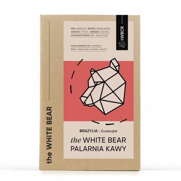 The White Bear kaffebönor Brasilien Guaxupe 1kg