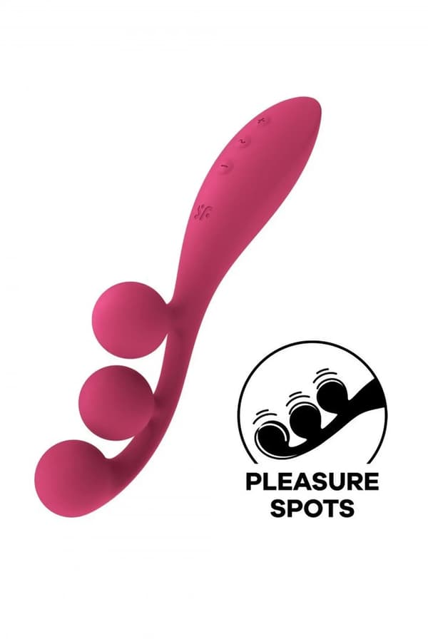 Multifunktionel vibrator Satisfyer Tri Ball 1 rød