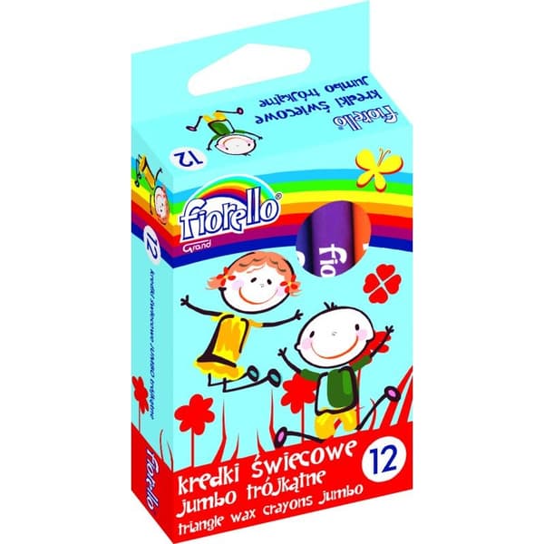 Trekantede blyanter Jumbo12 farver FIORELLO