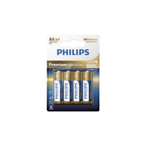 PHILIPS AA-alkaliparistot 4 kpl phil-LR6M4b/10