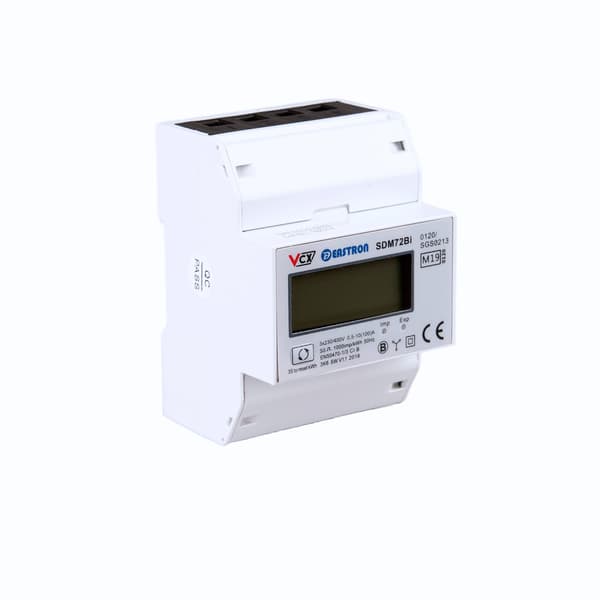 Digital skinne-elmåler 3F 10 (100) A SDM72BI (MID)