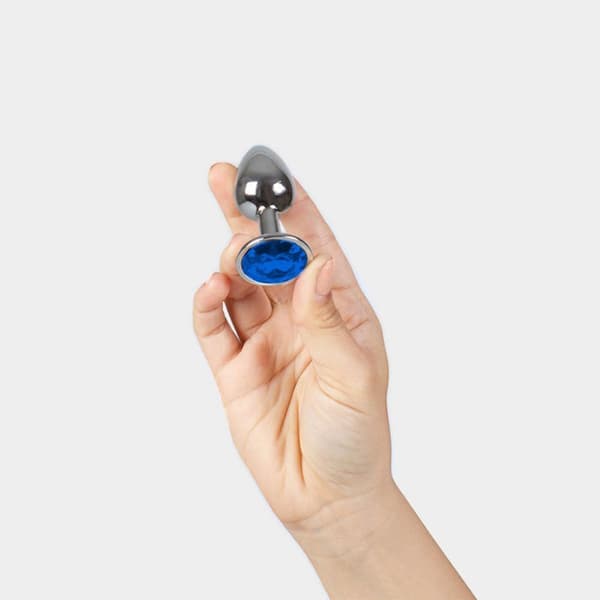 SecretPlay Blå Aluminium Plug S - Kompakt, Tilspidset, Nikkelfrit Design