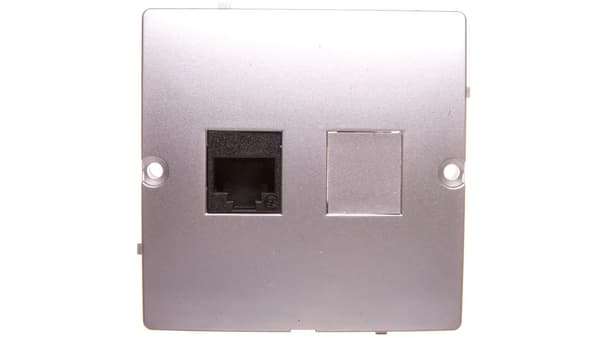 Kontakt-Simon Computerstik Simon Basic enkelt RJ45 kat. 5e mat sølv (BMF51.02/43)