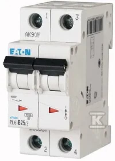 Superlock-kytkin 2P C 25A 6kA AC PL6-C25/2 286569