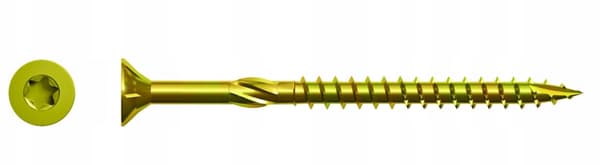 Bygningsindsats til træ 6x120 konisk leb TX type TS-6120 50 stk.