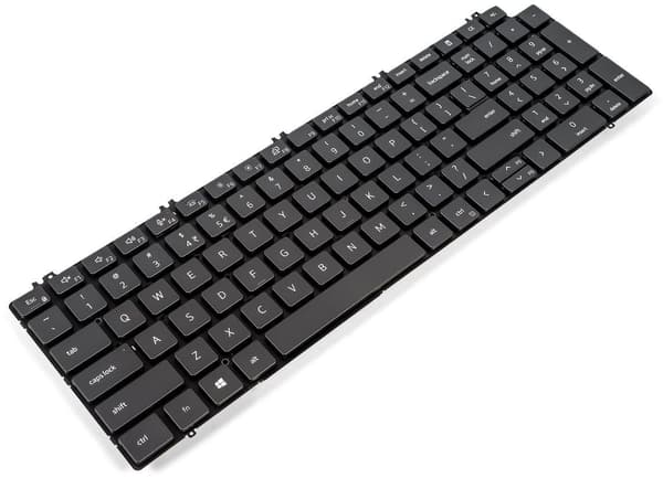 Dell 99-tasters engelsk-internationalt baggrundsbelyst tastatur til notebooks