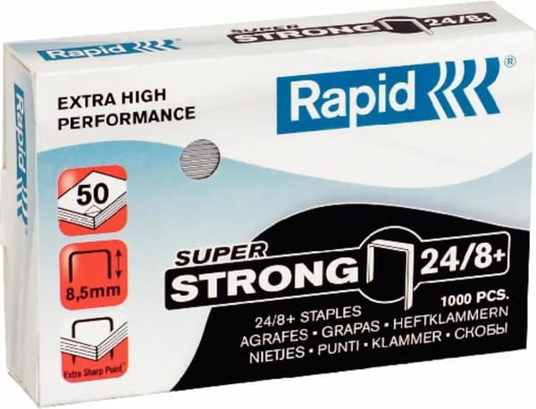 Esselte Rapid Strong -niitit 24/8+, 1000 kpl (24858500)