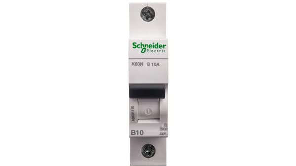 Schneider Electric Strømafbryder 1P B 10A 6kA AC K60N - A9K01110