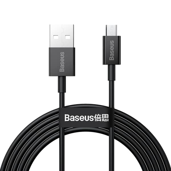 Baseus USB-A USB-kaapeli - MicroUSB 2 m musta (BSU2823BLK)