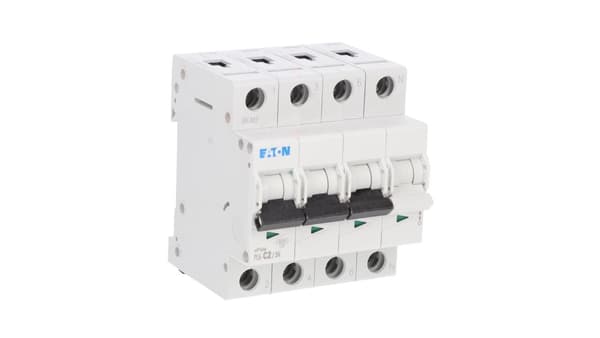 Eaton Strømafbryder 3P+N C 2A 6kA AC PL6-C2/3N 106905