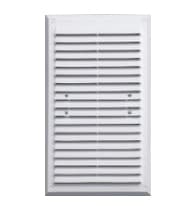 VENTILATIONSGALLER MED NÄT 175*295MM VIT