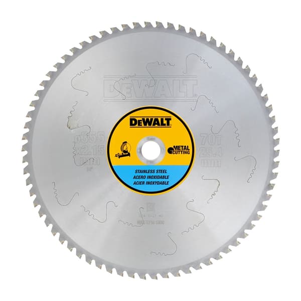 Dewalt Dewalt tilbehør 355x25.4 70t rustfrit stål stationær