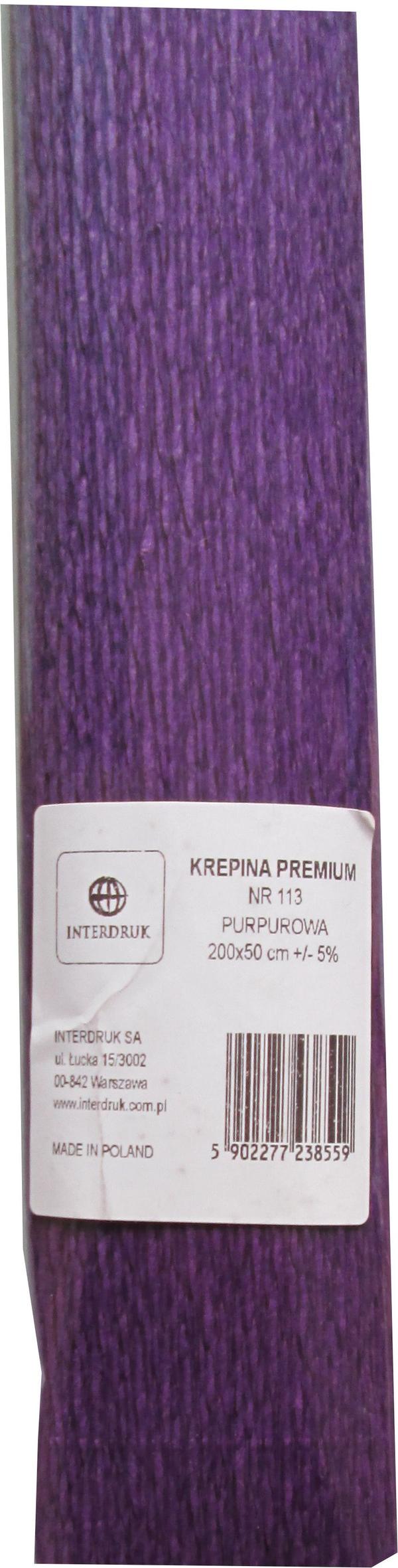 Premium crepe 113 lila 200x50 cm INTERPRINT