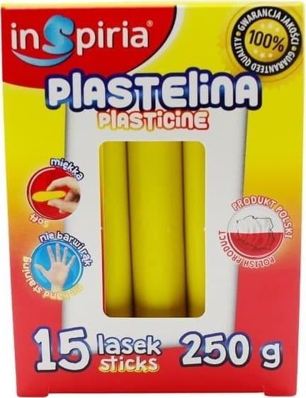 Plastilin gul 15 stænger 250g