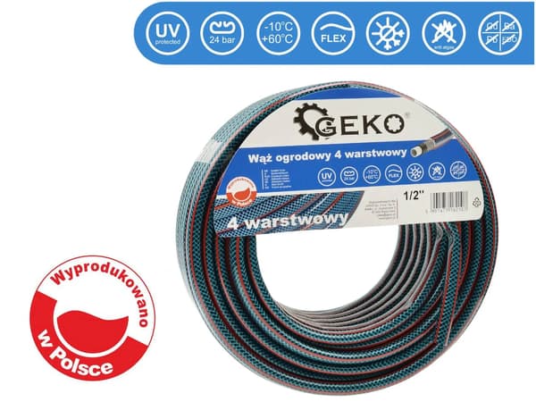Trädgårdsslang 4 lager 1/2\" 20m GEKO NY (198)