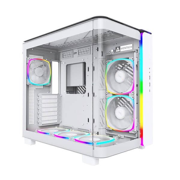 Montech KING 95 PRO Midi-Tower, Hærdet Glas, ARGB - Hvid