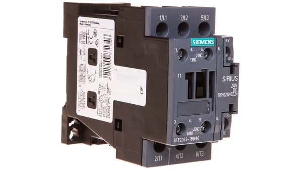 Effektkontaktor 9A 3P 24V DC 1Z 1R S0 3RT2023-1BB40